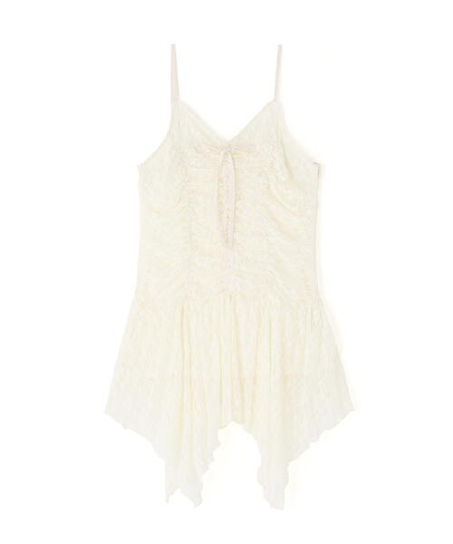 FREE'S MART（フリーズマート）の「ドロストイレヘムキャミミニワンピース（ワンピース・レディース・ホワイト/ベージュ系その他/ブラウン系その他・FREE）」の5枚目の写真