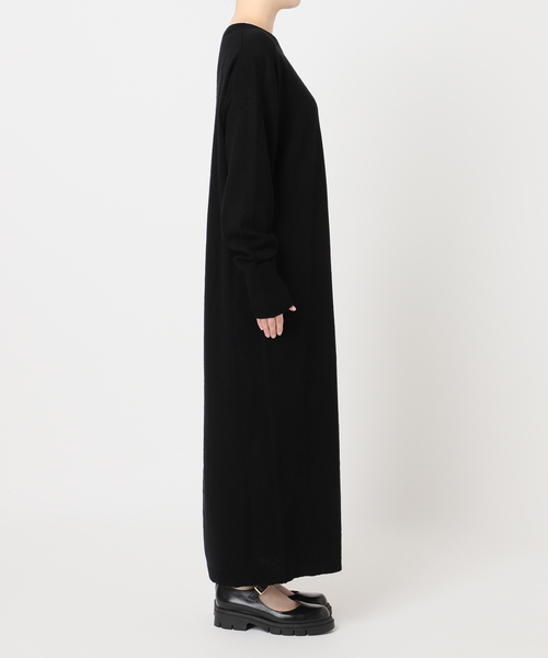 JOURNAL STANDARD（ジャーナルスタンダード）の「ウールカシミヤMIX マキシワンピース（ワンピース・レディース・ブラック/チャコールグレー・FREE）」の15枚目の写真