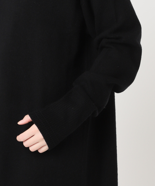 JOURNAL STANDARD（ジャーナルスタンダード）の「ウールカシミヤMIX マキシワンピース（ワンピース・レディース・ブラック/チャコールグレー・FREE）」の16枚目の写真