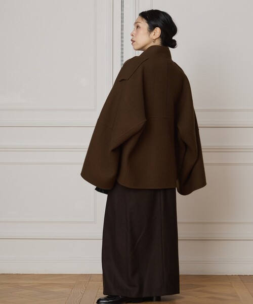IENA LA BOUCLE(イエナラブークル)の「CHRISTIAN WIJNANTS/クリスチャンワイナンツ double face coat JUWANO8448CHESTNUT(その他アウター・レディース・ブラウン・FREE)」の6枚目の写真