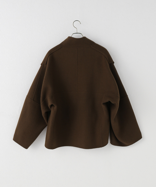 IENA LA BOUCLE(イエナラブークル)の「CHRISTIAN WIJNANTS/クリスチャンワイナンツ double face coat JUWANO8448CHESTNUT(その他アウター・レディース・ブラウン・FREE)」の8枚目の写真