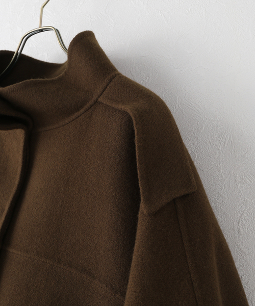 IENA LA BOUCLE(イエナラブークル)の「CHRISTIAN WIJNANTS/クリスチャンワイナンツ double face coat JUWANO8448CHESTNUT(その他アウター・レディース・ブラウン・FREE)」の11枚目の写真
