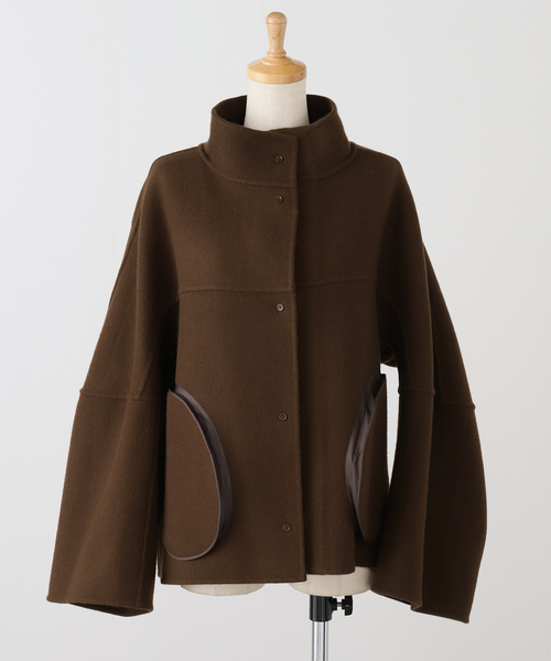 IENA LA BOUCLE(イエナラブークル)の「CHRISTIAN WIJNANTS/クリスチャンワイナンツ double face coat JUWANO8448CHESTNUT(その他アウター・レディース・ブラウン・FREE)」の12枚目の写真