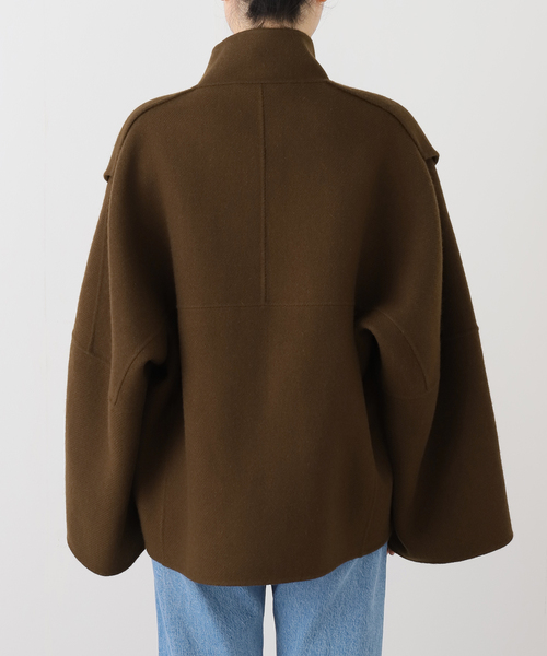 IENA LA BOUCLE(イエナラブークル)の「CHRISTIAN WIJNANTS/クリスチャンワイナンツ double face coat JUWANO8448CHESTNUT(その他アウター・レディース・ブラウン・FREE)」の19枚目の写真