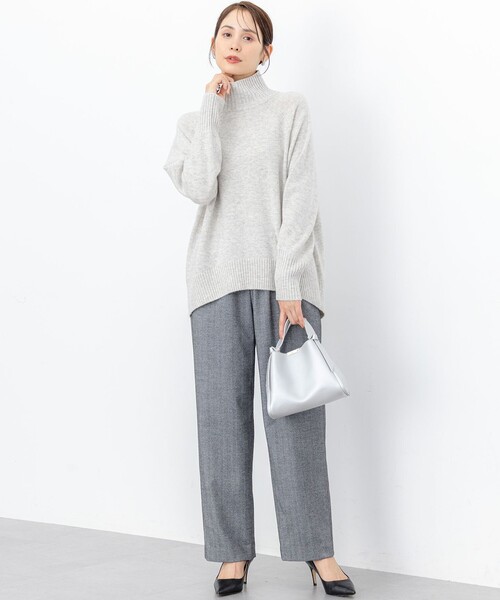 組曲 L(クミキョク オオキイサイズ)の「ツイル起毛ストレート パンツ(その他パンツ・レディース・ブラック系7/ダークブラウン系/ブラック系・6/5/7)」の22枚目の写真