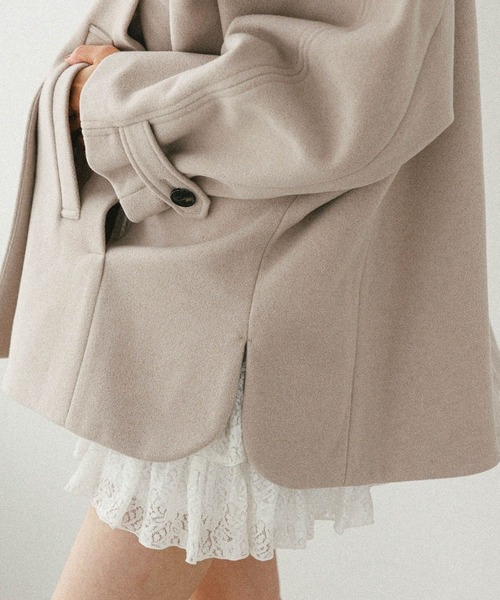 Heather（ヘザー）の「3WAYカラーケープコート　587551（ステンカラーコート・レディース・グレイッシュベージュ/ブラウン/アイボリー・FREE）」の14枚目の写真