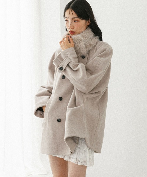 3WAYカラーケープコート 587551（ステンカラーコート）｜Heather