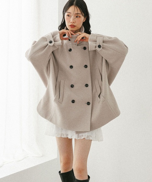 3WAYカラーケープコート 587551（ステンカラーコート）｜Heather