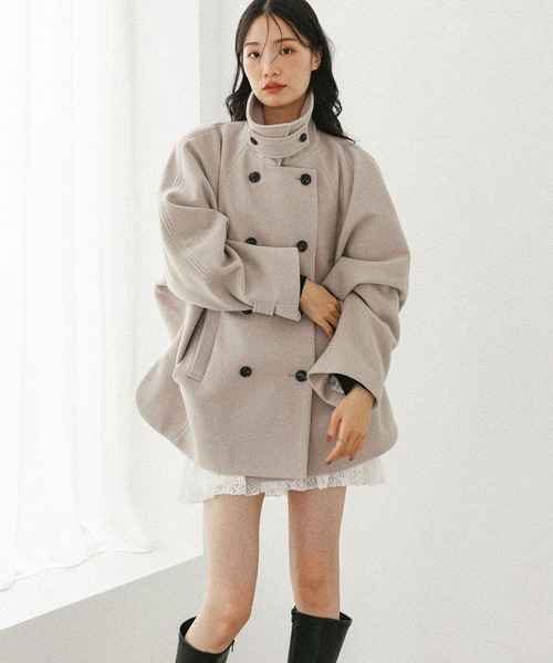 3WAYカラーケープコート 587551（ステンカラーコート）｜Heather