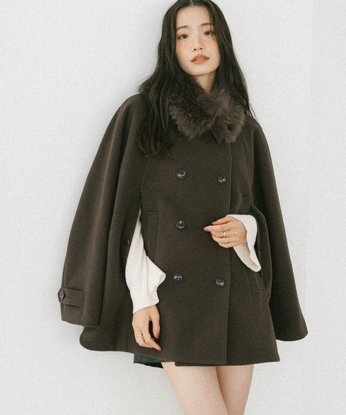 kolor ケープコート 3WAYカラーケープコート 587551（ステンカラーコート）｜Heather