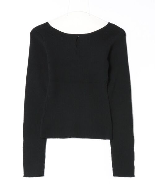 archives（アルシーヴ）の「２ｗａｙホールリブニットプルオーバー（ニット/セーター・レディース・グレー/イエロー/アイボリー/ブラック・MEDIUM）」の5枚目の写真