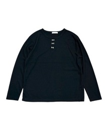 Chikashitsu +（チカシツプラス）の「【Chikashitsu +】front hook long sleeve knit / 【チカシツプラス】フロントフック長袖ニット（ニット/セーター）」