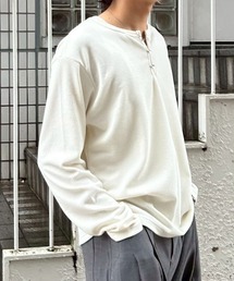 Chikashitsu +（チカシツプラス）の「【Chikashitsu +】front hook long sleeve knit / 【チカシツプラス】フロントフック長袖ニット（ニット/セーター）」