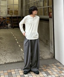 Chikashitsu +（チカシツプラス）の「【Chikashitsu +】front hook long sleeve knit / 【チカシツプラス】フロントフック長袖ニット（ニット/セーター）」