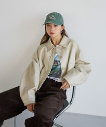 BAYFLOW | [WEB限定／セットアップ対応]フェイクレザージャケット(ブルゾン)