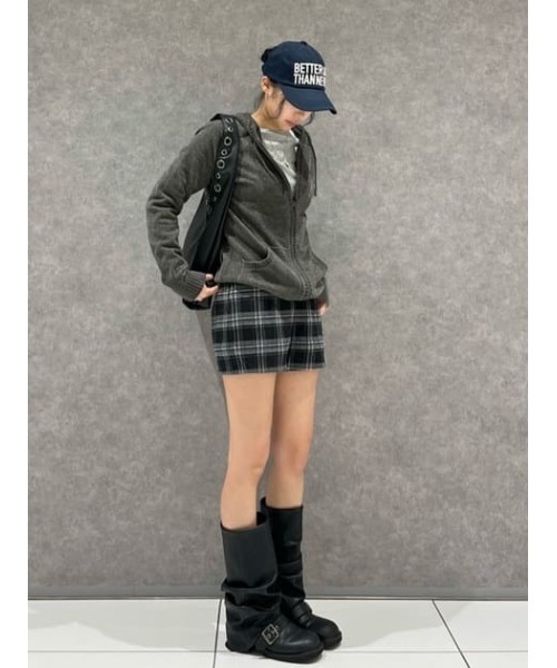 LAGUA GEM（ラグアジェム）の「EMBROIDERY キャップ（キャップ・レディース・カーキ/チャコールグレー/ネイビー・FREE）」の17枚目の写真