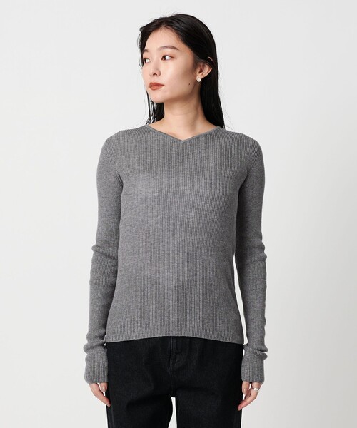 セール】＜MARW UNITED ARROWS＞リブ V ネック ニット プルオーバー