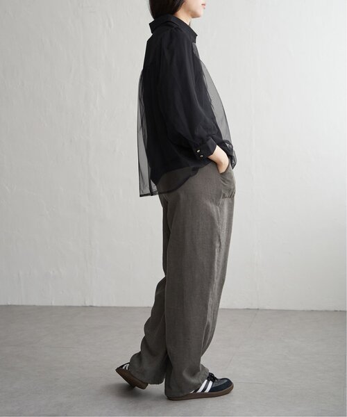 VENCEEXCHANGE（ヴァンスエクスチェンジ）の「チュールレイヤードシャツ（シャツ/ブラウス・レディース・オフホワイト/チャコール/ブラック・FREE）」の18枚目の写真