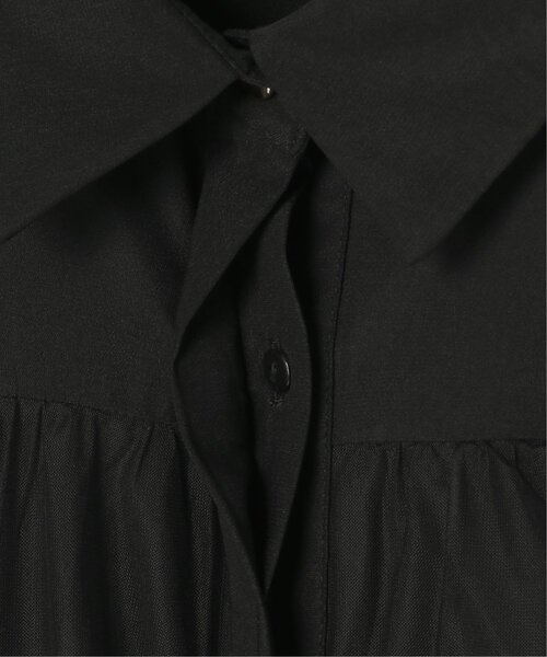 VENCEEXCHANGE（ヴァンスエクスチェンジ）の「チュールレイヤードシャツ（シャツ/ブラウス・レディース・オフホワイト/チャコール/ブラック・FREE）」の20枚目の写真