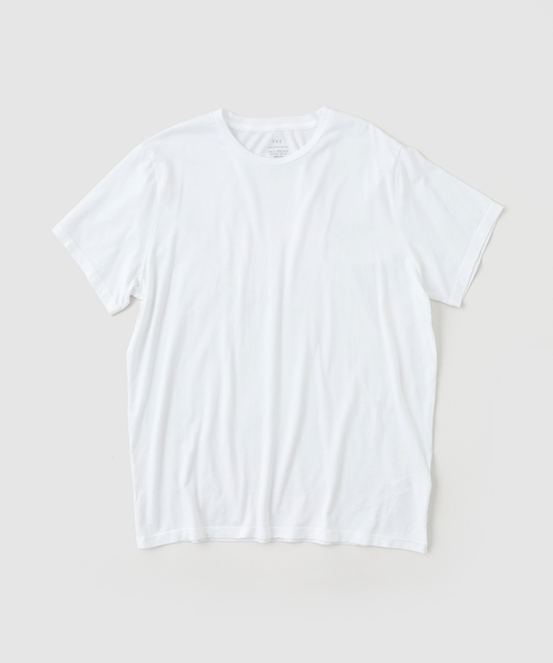 SAVE KHAKI UNITED（セーブカーキユナイテッド）の「SAVE KHAKI UNITED / セーブ カーキ ユナイテッド スーピマ クルー Tシャツ（Tシャツ/カットソー・メンズ・ライトグレー/ホワイト/ブラウン/ブラック/ブラック系その他・MEDIUM/LARGE/X-LARGE）」の2枚目の写真