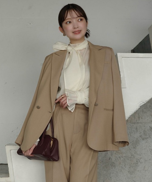 ベーシックダブルジャケット（テーラードジャケット）｜anuans（ア