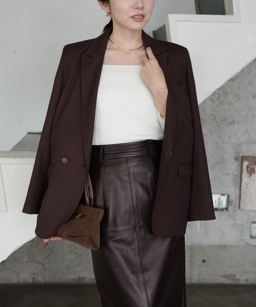 ベーシックダブルジャケット（テーラードジャケット）｜anuans（ア