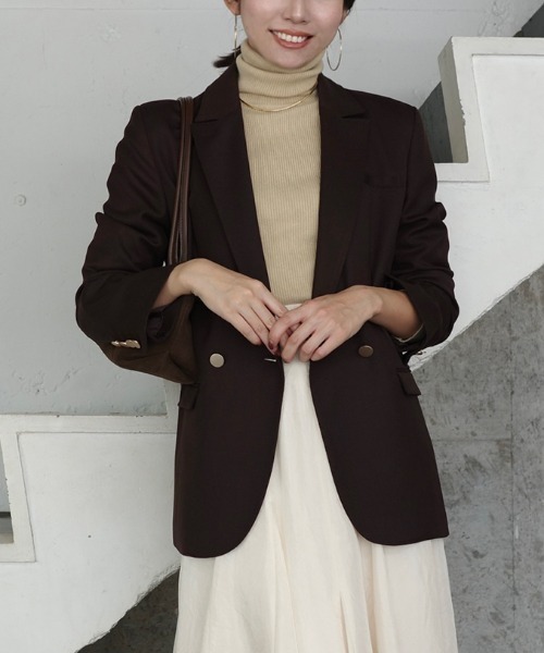 ベーシックダブルジャケット（テーラードジャケット）｜anuans（ア