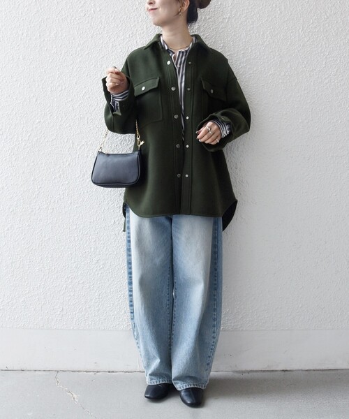 SHIPS any: メルトン オーバー シャツ ジャケット（その他アウター