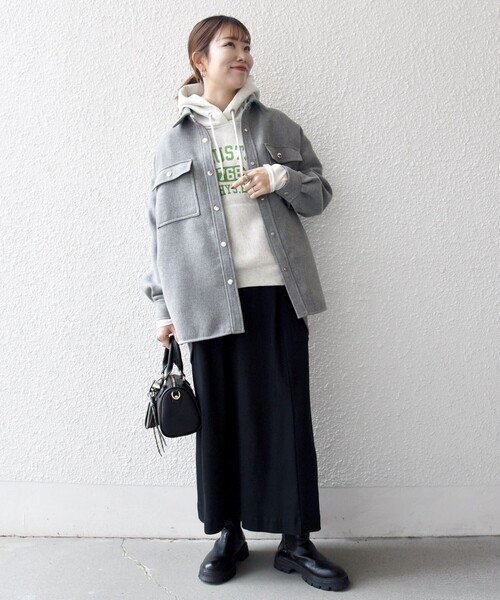 SHIPS any: メルトン オーバー シャツ ジャケット（その他アウター