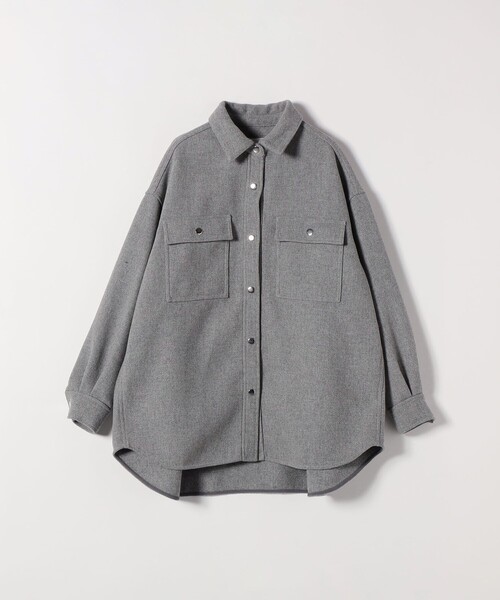 セール】SHIPS any: メルトン オーバー シャツ ジャケット（その他