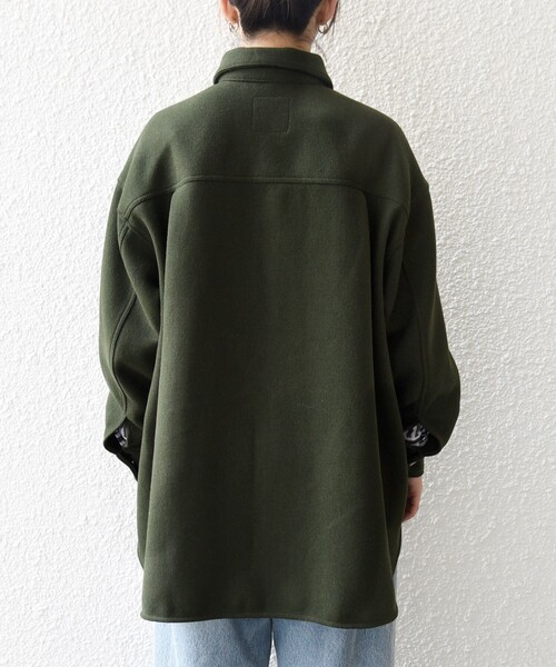 セール】SHIPS any: メルトン オーバー シャツ ジャケット（その他