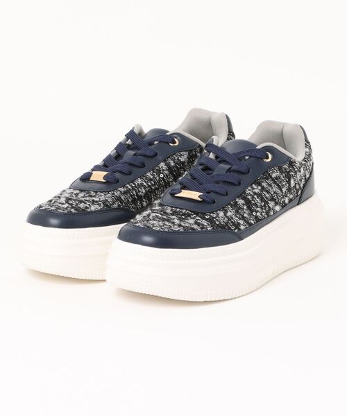 kitson(キットソン)の「【Kitson】厚底スニーカー(スニーカー・レディース・ブラック×ブラック/ネイビー・S/M/L/LL)」の1枚目の写真