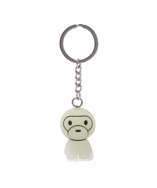 GLOW IN THE DARK BABY MILO KEYCHAIN（キーホルダー）｜A BATHING APE
