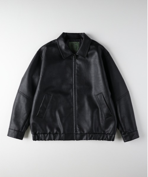 セール】【BACK NUMBER】PUレザージップブルゾン（ブルゾン）｜BACK