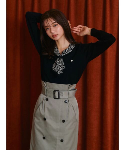 TONAL(トーナル)の「トレンチデザインタイトスカート(スカート・レディース・グリーン/ベージュ・SMALL/MEDIUM)」の22枚目の写真