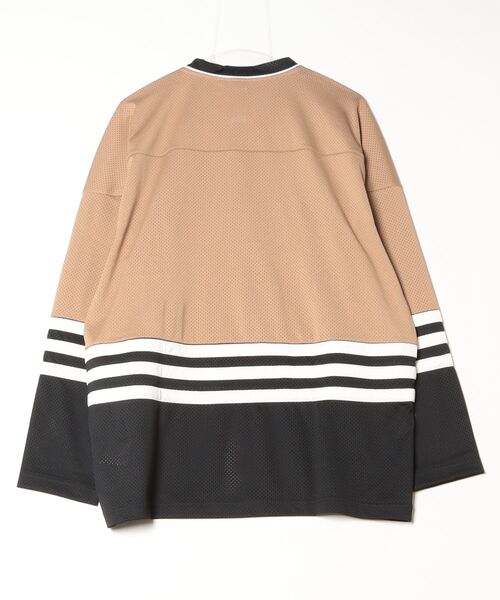 adidas(アディダス)の「ホッケージャージー / ロンT / アディダスオリジナルス adidas Originals(Tシャツ/カットソー・メンズ・グリーン/ブラウン・SMALL/MEDIUM/LARGE/3XL/XX-LARGE/X-SMALL/X-LARGE)」の7枚目の写真