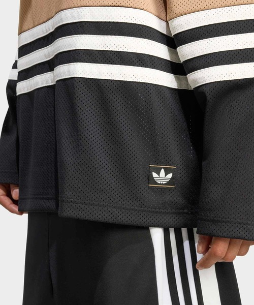 adidas(アディダス)の「ホッケージャージー / ロンT / アディダスオリジナルス adidas Originals(Tシャツ/カットソー・メンズ・グリーン/ブラウン・SMALL/MEDIUM/LARGE/3XL/XX-LARGE/X-SMALL/X-LARGE)」の5枚目の写真