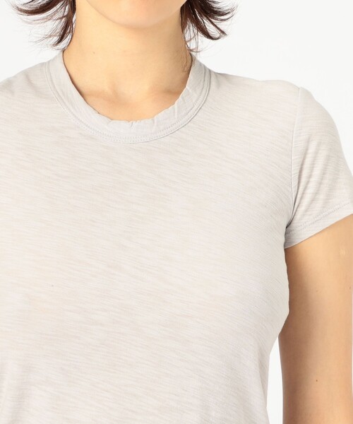 JAMES PERSE（ジェームスパース）の「スラブジャージー クルーネックTシャツ WUA3037（Tシャツ/カットソー・レディース・ライトグレー/カーキ・0）」の7枚目の写真