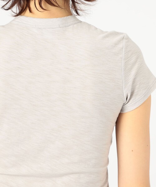JAMES PERSE（ジェームスパース）の「スラブジャージー クルーネックTシャツ WUA3037（Tシャツ/カットソー・レディース・ライトグレー/カーキ・0）」の8枚目の写真