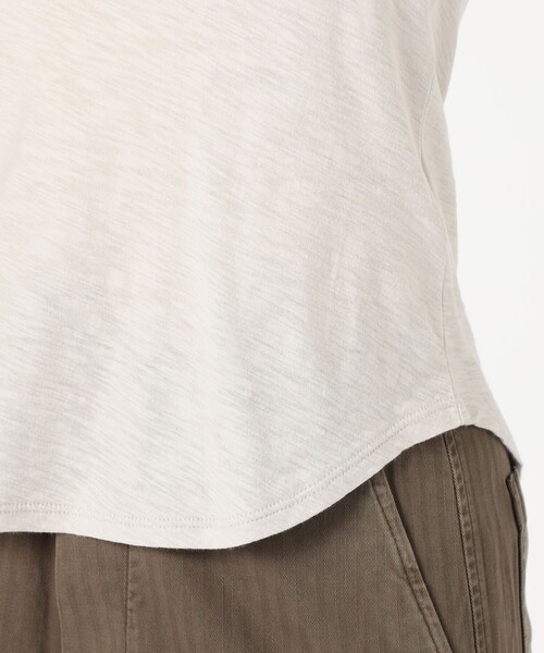 JAMES PERSE（ジェームスパース）の「スラブジャージー クルーネックTシャツ WUA3037（Tシャツ/カットソー・レディース・ライトグレー/カーキ・0）」の10枚目の写真