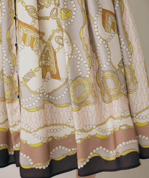 セール】ジュエリープリントワンピース（ワンピース）｜Audie a Muses