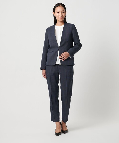 A DAY IN THE LIFE UNITED ARROWS(アデイインザライフユナイテッドアローズ)の「グレンチェック テーパードパンツ ‐セットアップ対応・ウォッシャブル‐<A DAY IN THE LIFE>(その他パンツ・レディース・モカ/ダークグレー/ロイヤルブルー・38/36/40)」の11枚目の写真