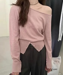オフショルダー」に該当するトップス（ピンク/桃色系