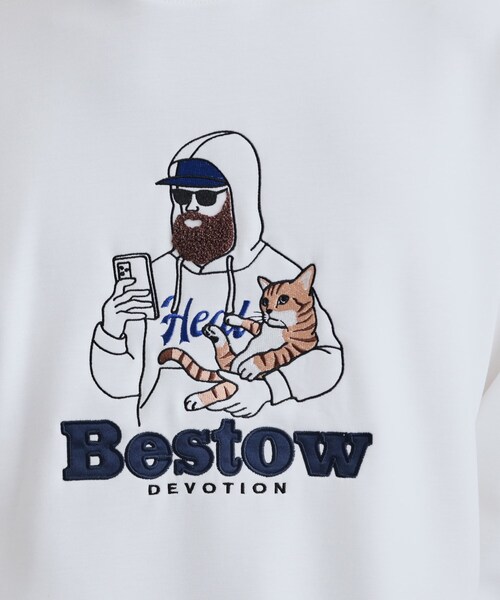 tk.TAKEO KIKUCHI（ティーケータケオキクチ）の「ヒゲサガラスウェット（スウェット・メンズ・ホワイト/ブラック/ブラウン系その他・02/03/04）」の7枚目の写真