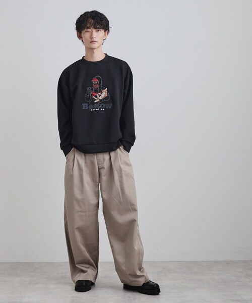 tk.TAKEO KIKUCHI（ティーケータケオキクチ）の「ヒゲサガラスウェット（スウェット・メンズ・ホワイト/ブラック/ブラウン系その他・02/03/04）」の9枚目の写真