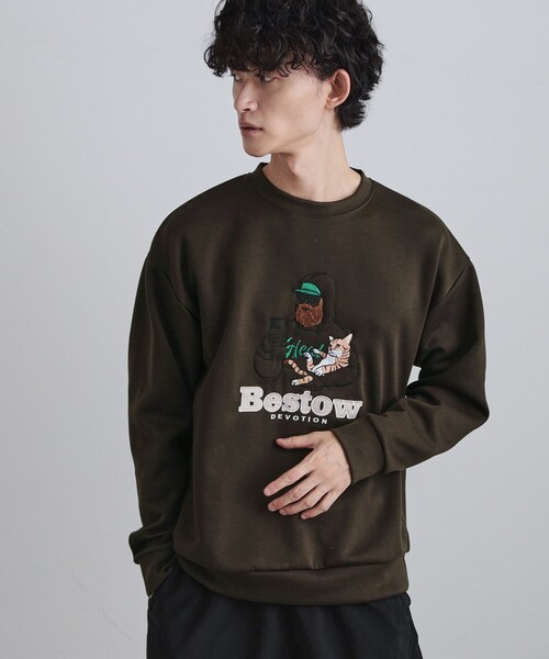 tk.TAKEO KIKUCHI（ティーケータケオキクチ）の「ヒゲサガラスウェット（スウェット・メンズ・ホワイト/ブラック/ブラウン系その他・02/03/04）」の12枚目の写真