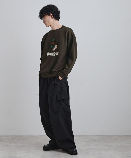 tk.TAKEO KIKUCHI（ティーケータケオキクチ）の「ヒゲサガラスウェット（スウェット・メンズ・ホワイト/ブラック/ブラウン系その他・02/03/04）」の13枚目の写真