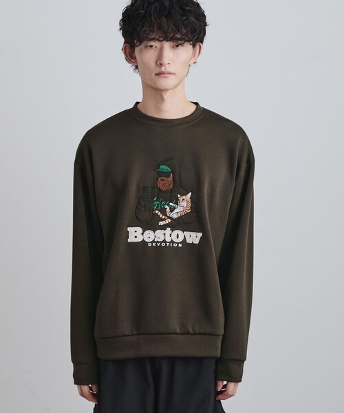 tk.TAKEO KIKUCHI（ティーケータケオキクチ）の「ヒゲサガラスウェット（スウェット・メンズ・ホワイト/ブラック/ブラウン系その他・02/03/04）」の16枚目の写真