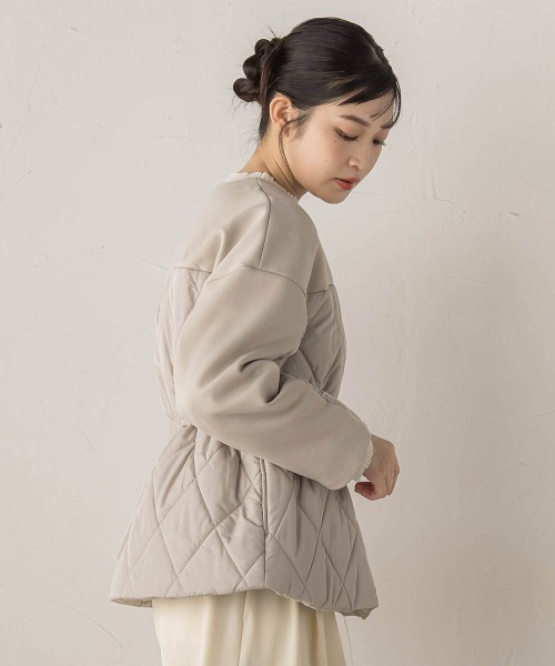 Droite lautreamont（ドロワットロートレアモン）の「ダンボール×キルティングジャケット（その他アウター・レディース・ブラウン/ベージュ/ブラック・M）」の19枚目の写真