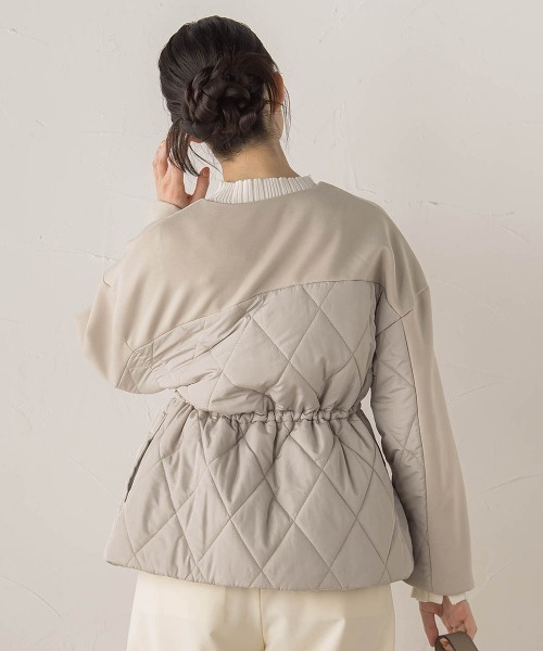 Droite lautreamont（ドロワットロートレアモン）の「ダンボール×キルティングジャケット（その他アウター・レディース・ブラウン/ベージュ/ブラック・M）」の20枚目の写真